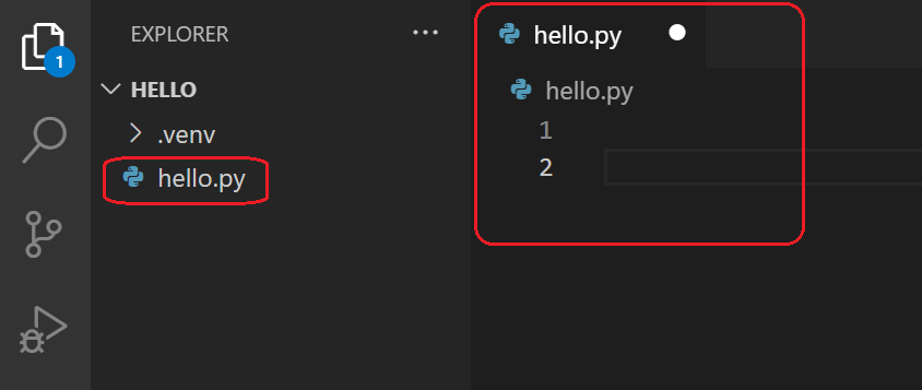 Editor VS Code con file Python aperto